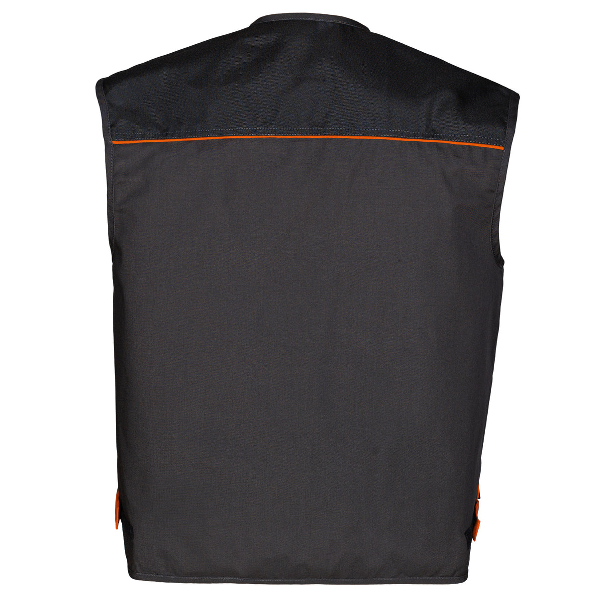 Arbeitskleidung-Classic-Weste-schwarz-orange-back-artmas