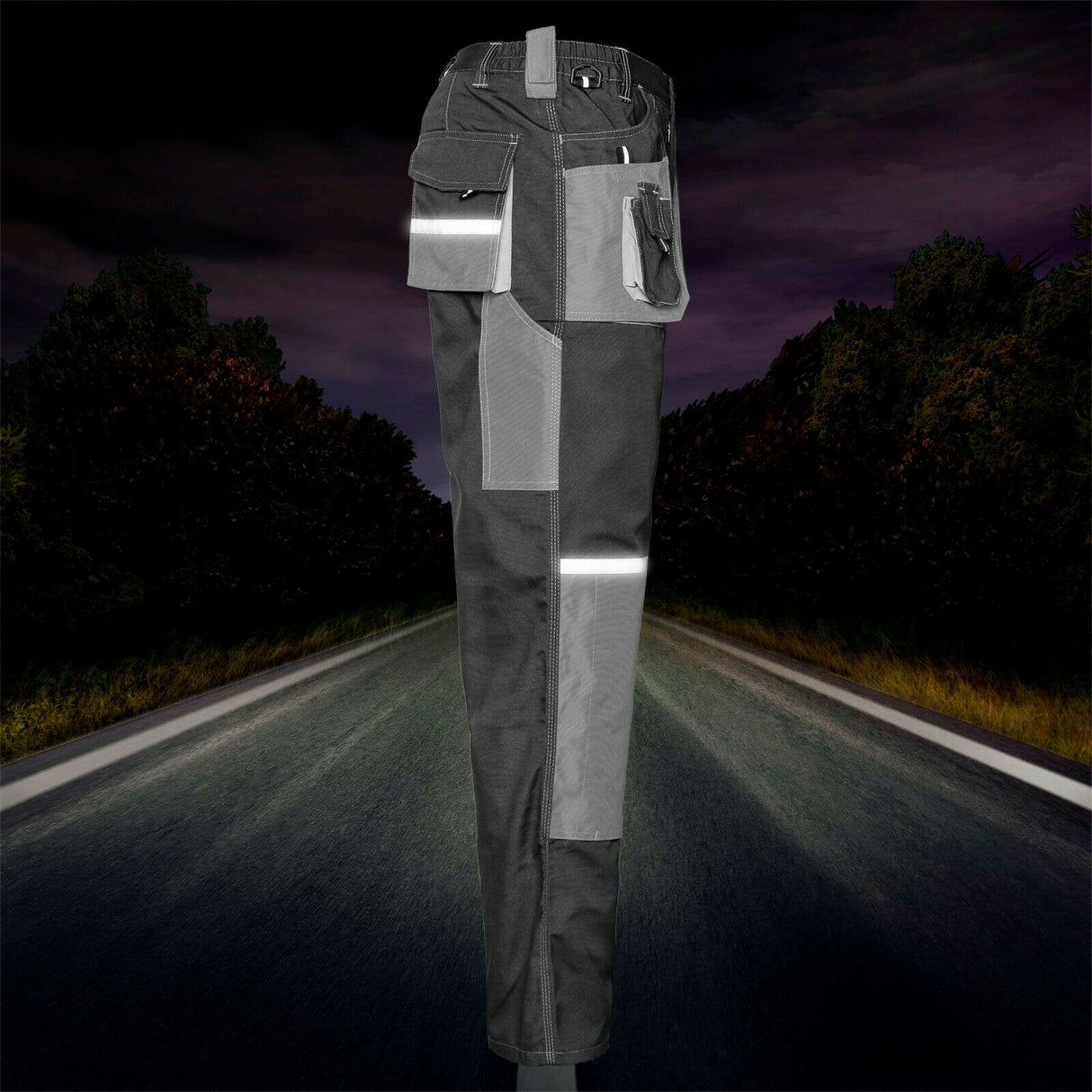 Arbeitskleidung-Euroclassic-Arbeitshose-grau-schwarz-reflex-Artmas