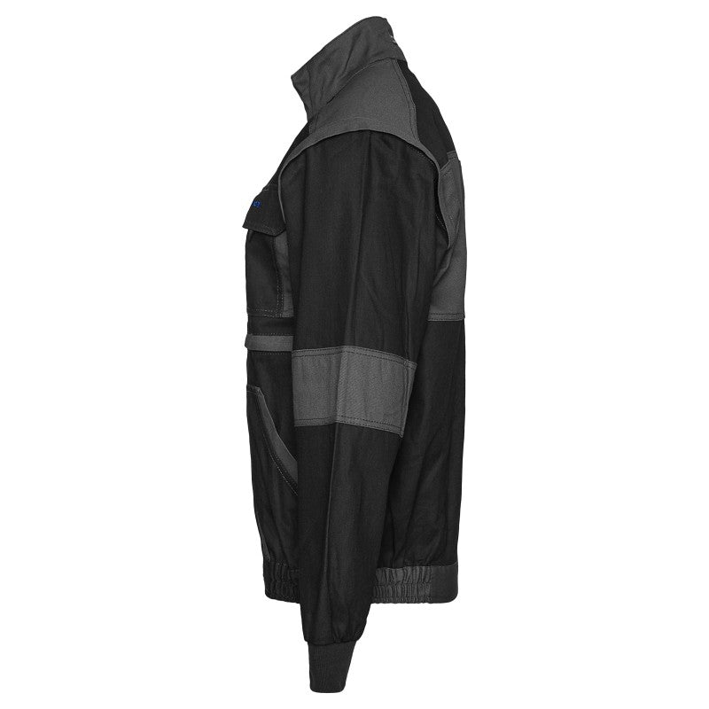 Arbeitskleidung-ProCotton-Arbeitsjacke-Baumwolle-schwarz-grau