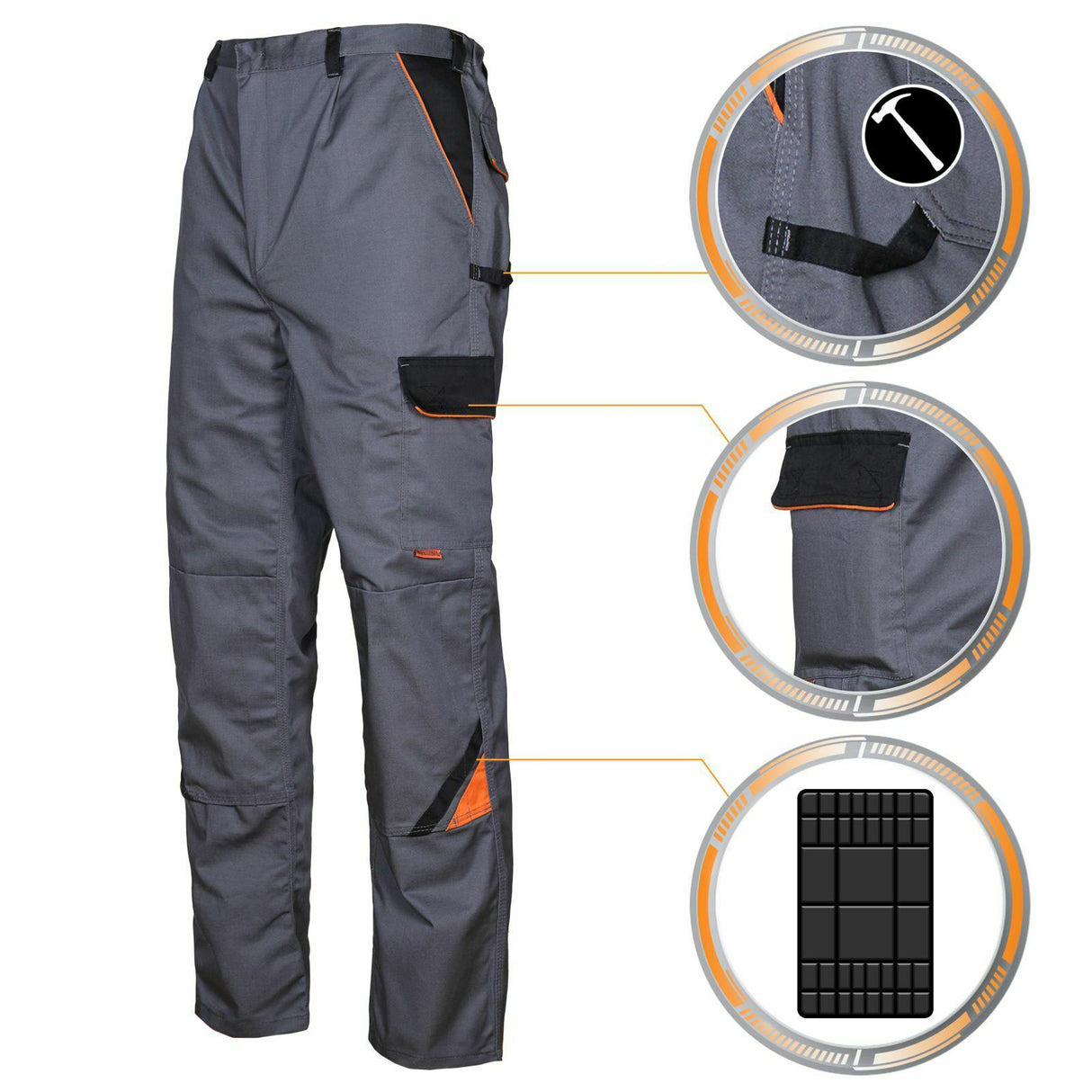 Arbeitskleidung-Professional-Arbeitshose-grau-schwarz-orange-details-3-artmas