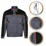 Arbeitskleidung-Professional-Arbeitsjacke-grau-schwarz-orange-details-1-artmas