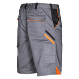 Arbeitskleidung-Professional-Arbeitsshorts-grau-schwarz-orange-back-artmas