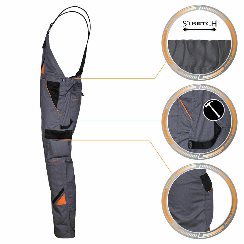 Arbeitskleidung-Professional-Latzhose-grau-schwarz-orange-details-2-orig.