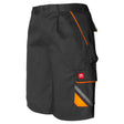 Arbeitskleidung-Professional-Shorts-schwarz-orange-overview-artmas