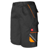 Arbeitskleidung-Professional-Shorts-schwarz-orange-overview-artmas