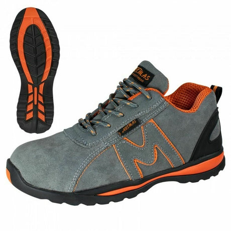 Arbeitsschuhe-Sicherheitsschuhe-Schutzschuhe-Stahlkappe-Leder-grau-overview-sole-artmas