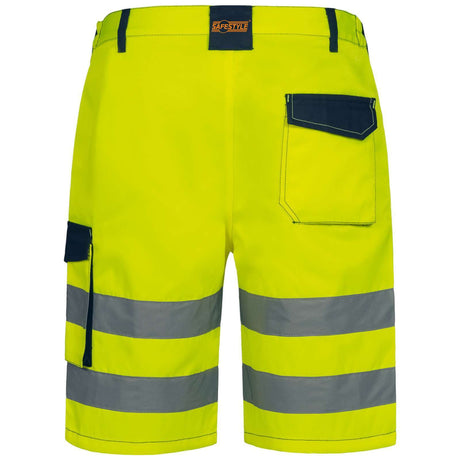 Arbeitsshorts-Arbeitskleidung-Craftland-Safetystyle-gelb-back-feldmann