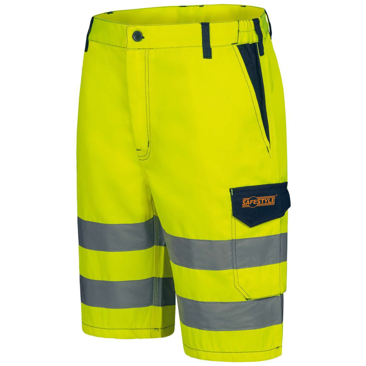 Arbeitsshorts-Arbeitskleidung-Craftland-Safetystyle-gelb-overview-feldmann