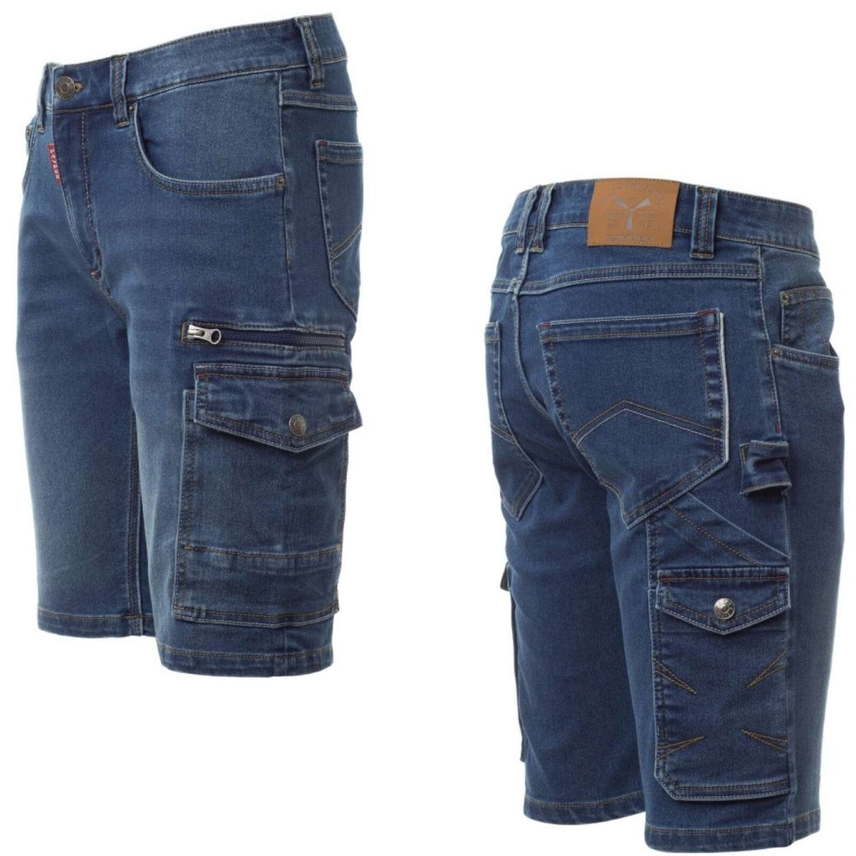 Arbeitsshorts-Arbeitskleidung-Jeans-Payper-blau-collage-payper