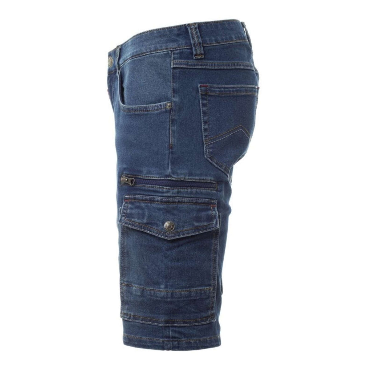 Arbeitsshorts-Arbeitskleidung-Jeans-Payper-blau-links-payper