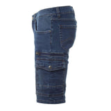 Arbeitsshorts-Arbeitskleidung-Jeans-Payper-blau-links-payper