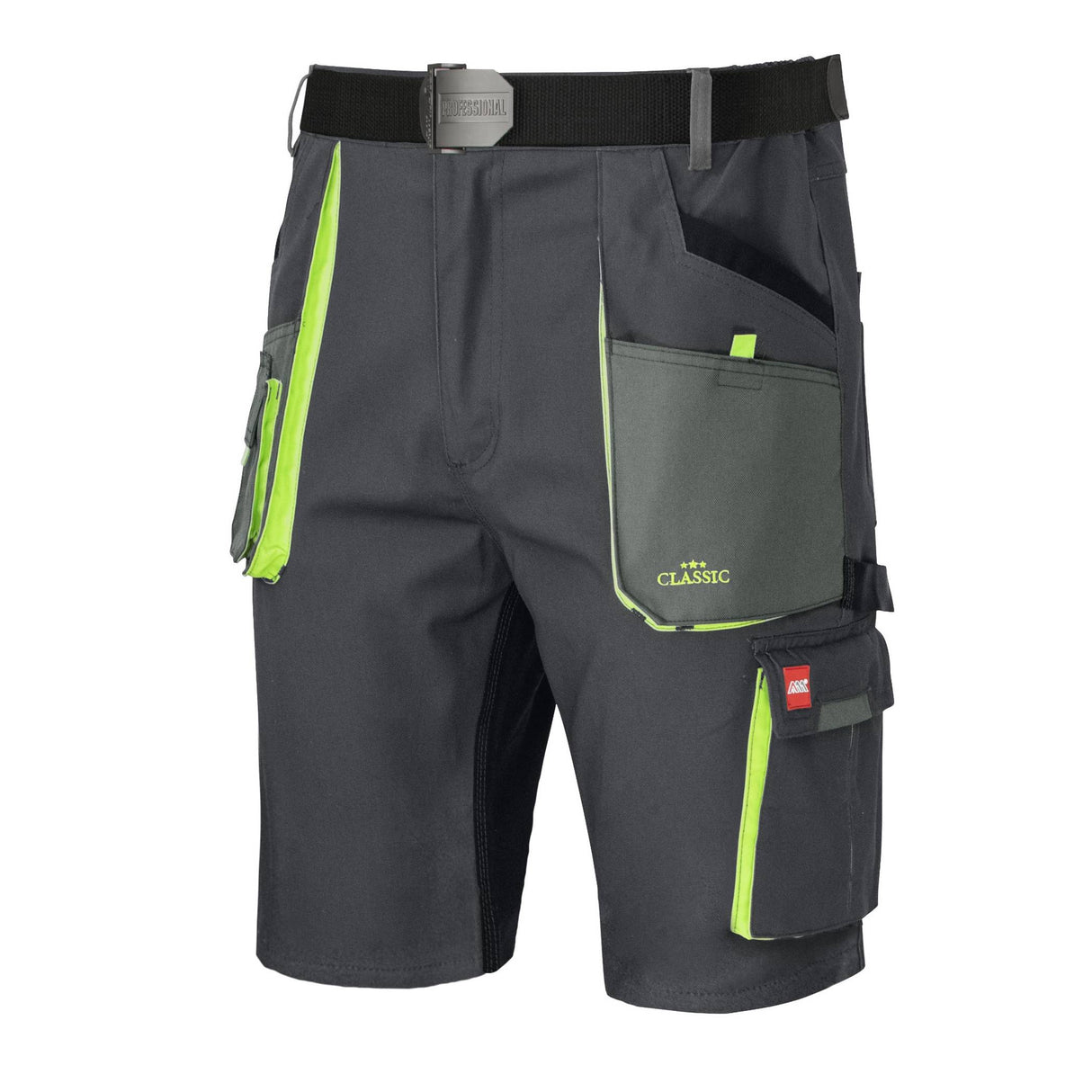 Arbeitsshorts Stretch Arbeitshose CLASSIC Berufsbekleidung Shorts SLIM grau