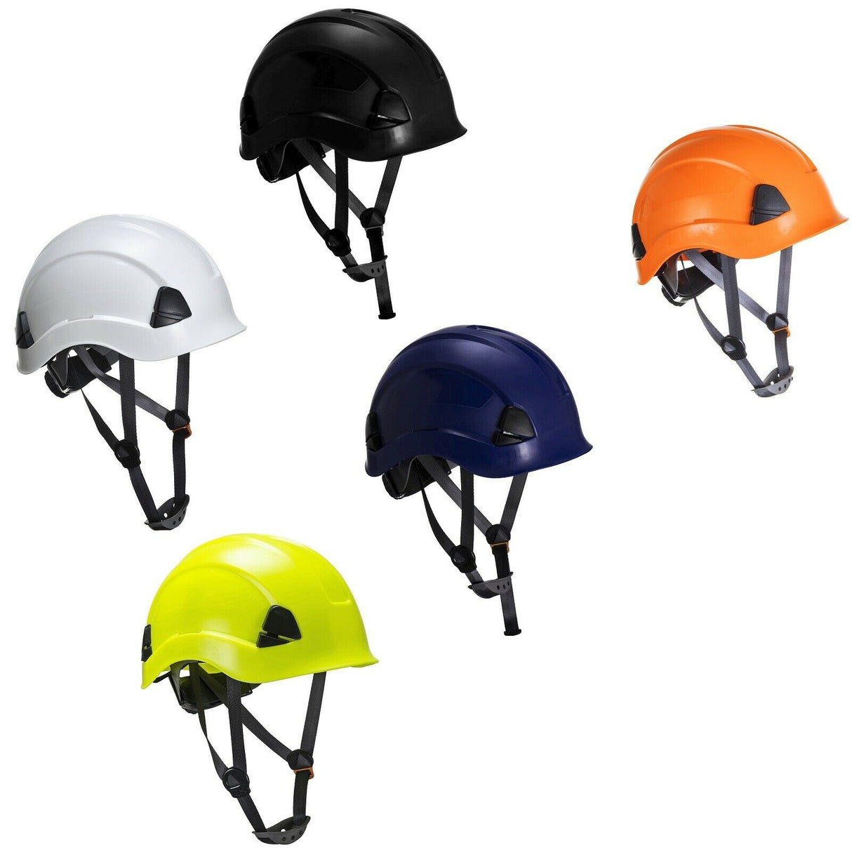 Bauhelm-Schutzhelm-Helm-Bauarbeiterhelm-Arbeitshelm-schwarz-weiss-gelb-blau-orange-overview-portwest