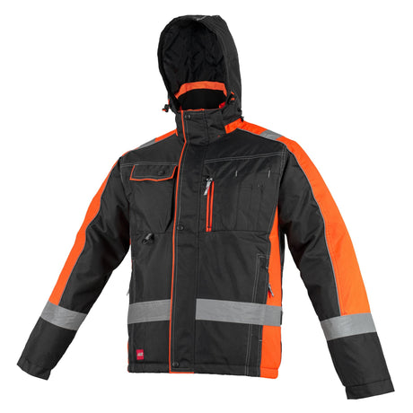Winterjacke Schwarz / Orange CLASSWORK