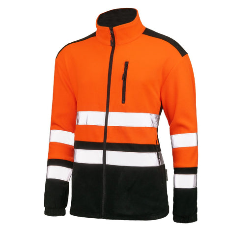 Fleecejacke-Arbeitsjacke-Arbeitspullover-Freizeitjacke-Fleece-Jacke-orange-overview-artmas