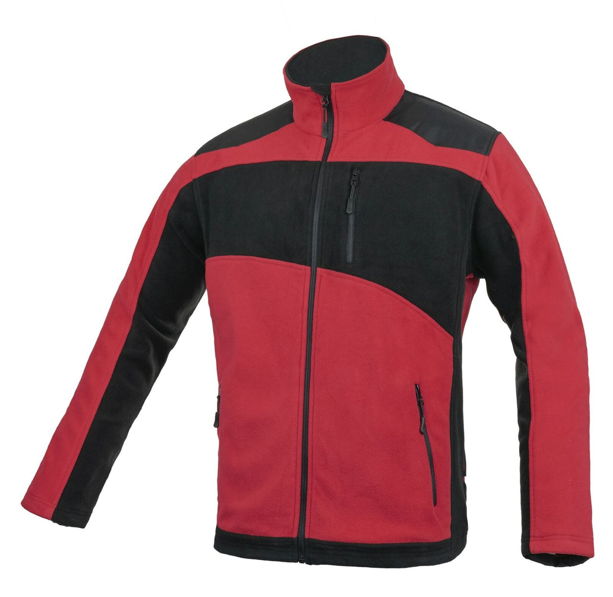 Fleecejacke-Arbeitsjacke-Jacke-Jocker-rot-overview-artmas