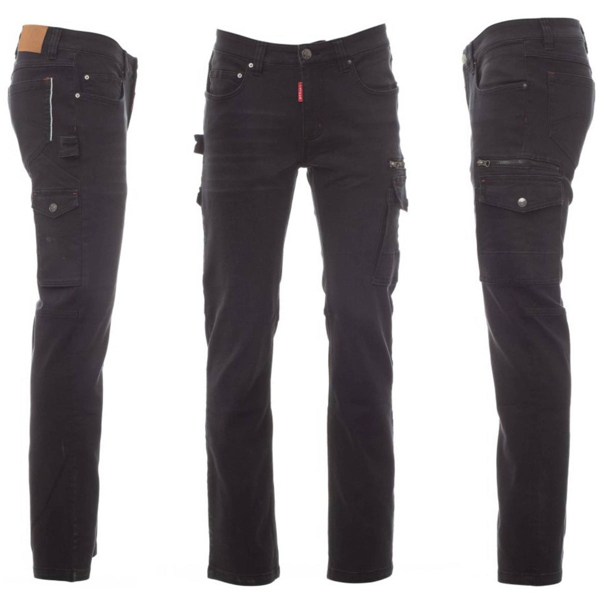 Arbeitshose JEANS HOSE Paypar CARGO Schwarz