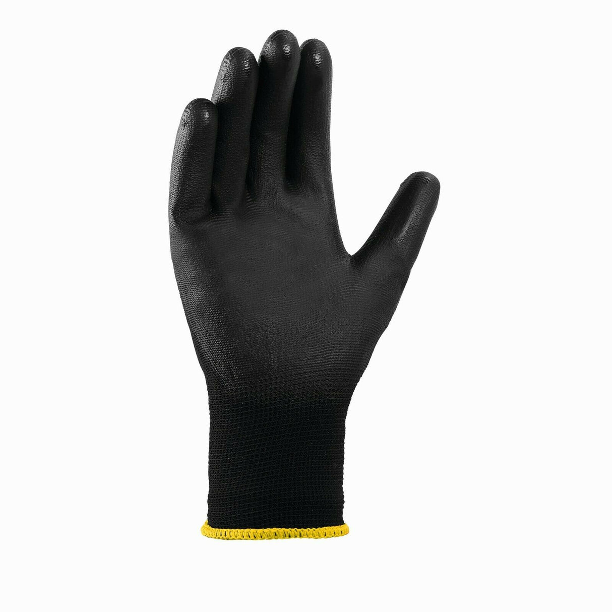Montagehandschuhe-Arbeitshandschuhe-Handschuhe-Mechanikerhandschuhe-PU-Nylon-schwarz-left-big
