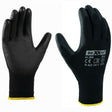 Montagehandschuhe-Arbeitshandschuhe-Handschuhe-Mechanikerhandschuhe-PU-Nylon-schwarz-overview-big