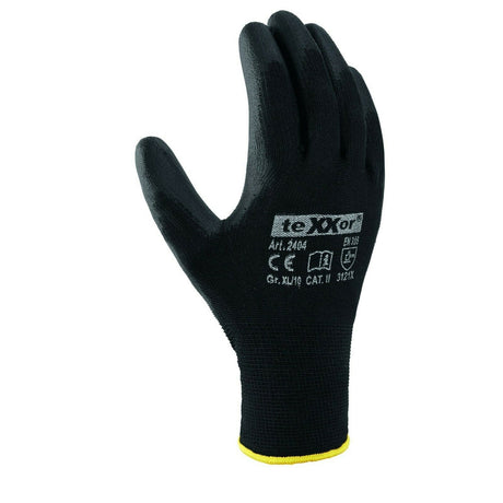 Montagehandschuhe-Arbeitshandschuhe-Handschuhe-Mechanikerhandschuhe-PU-Nylon-schwarz-right-big