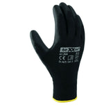 Montagehandschuhe-Arbeitshandschuhe-Handschuhe-Mechanikerhandschuhe-PU-Nylon-schwarz-right-big