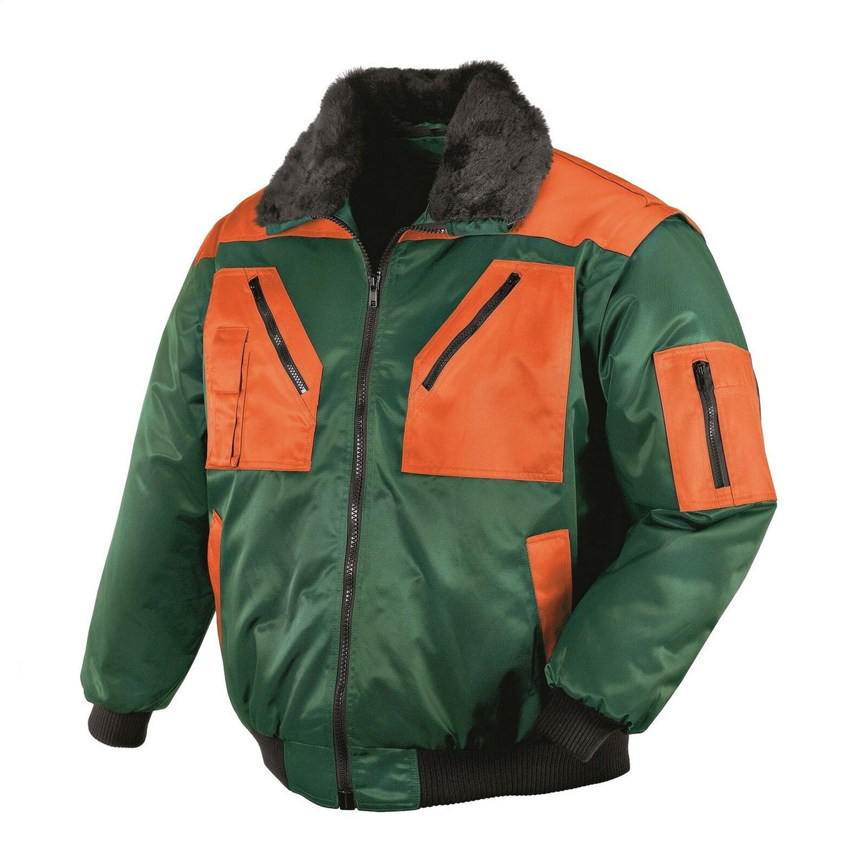 Pilotenarbeitsjacke-Arbeitsjacke-Jacke-Sportlich-gruen-texxor