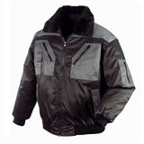 Pilotenarbeitsjacke-Arbeitsjacke-Jacke-Sportlich-schwarz-grau-texxor