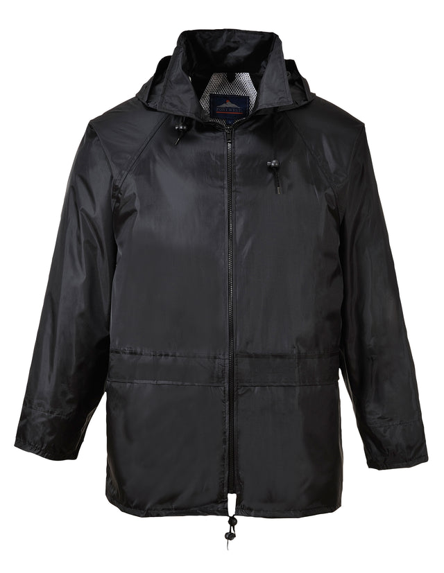 Regenjacke-Windjacke-Windbreaker-Regenschutz-Portwest-schwarz-overview-portwest