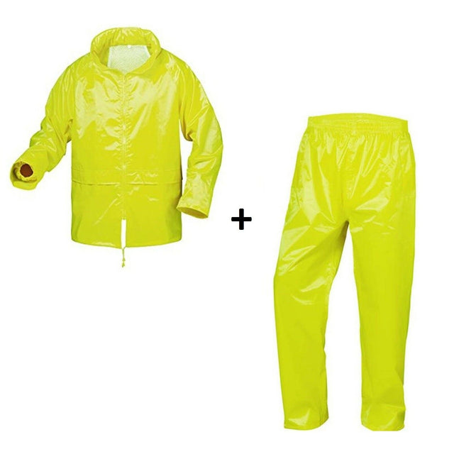 Regenjacke-Windjacke-Windbreaker-Regenschutz-Regenhose-Regenset-gelb-overview-feldtmann