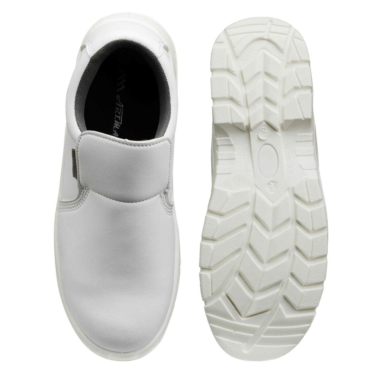 Sicherheitsschuhe-S2-BPWhite-Arbeitsschuhe-Baeckerschuhe-Kochschuhe-weiss-top-bottom-artmaster