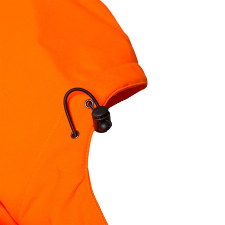 Softshelljacke orange (mit Kapuze) CLASSIC-VIS