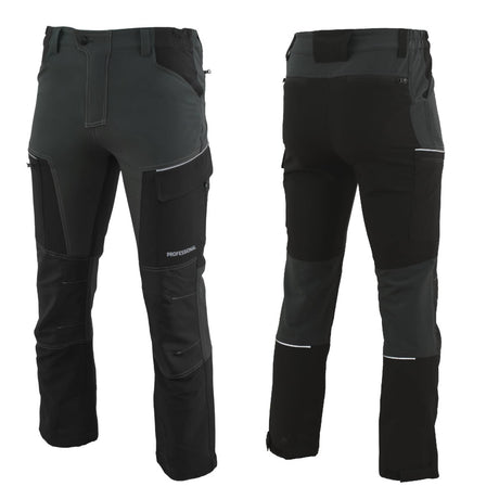 Softshellhose_Arbeitshose_PROFESSIONAL_grau.