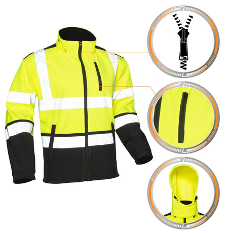Warnschutzjacke-Arbeitsjacke-Warnjacke-Softshell-gelb-details-1-artmas