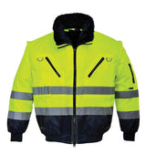 Warnschutzjacke-Arbeitsjacke-Winterjacke-Pilotenjacke-Warnjacke-4-in-1-gelb-overview-portwest