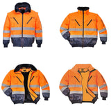 Warnschutzjacke-Arbeitsjacke-Winterjacke-Pilotenjacke-Warnjacke-4-in-1-orange-details-portwest