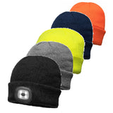 Wintermuetze-Strickmuetze-Muetze-schwarz-grau-gelb-orange-blau-overview-portwest