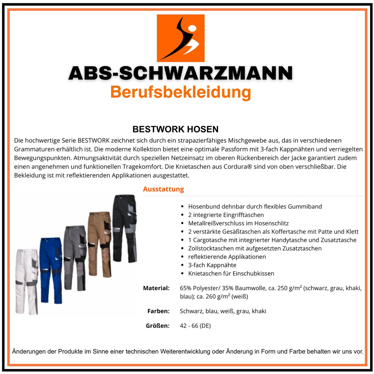 Beschreibung-BestworkHose
